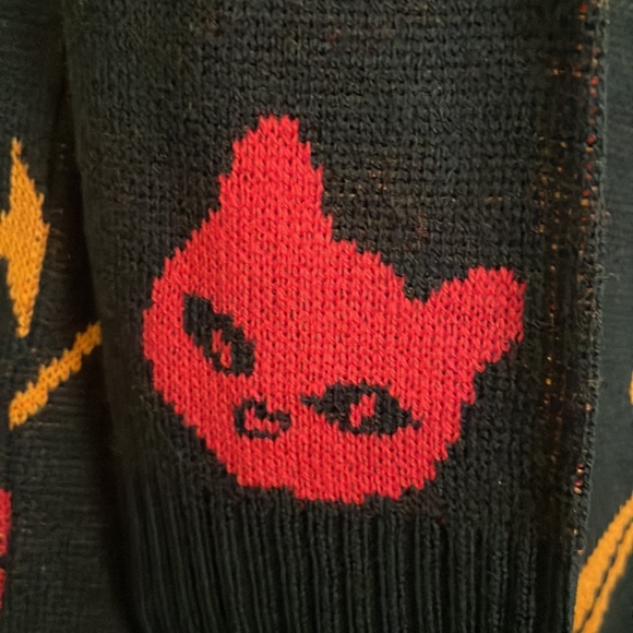 Hocus Pocus knit sweater Cardigan, Dani Her Universe w/FRINGE Medium & SM 🔥NWT🔥 - Picture 9 of 13